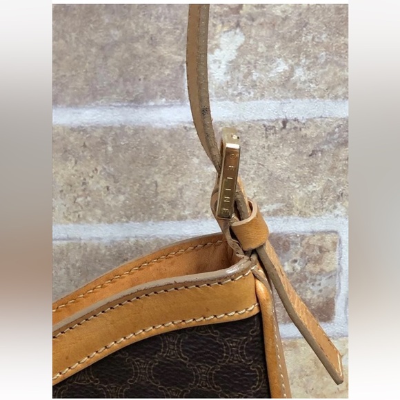 Celine Brown and Tan Shoulder Bag - Picture 2 of 15